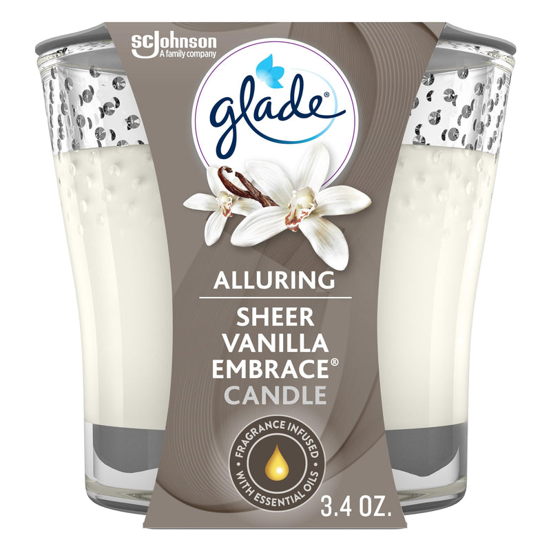 GLADE CANDLE  SHEER VANILLA-3.40z (SKU