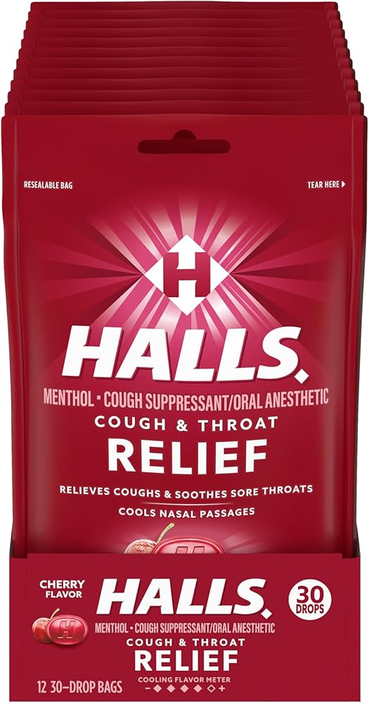HALLS BAG 30CT CHERRY (SKU
