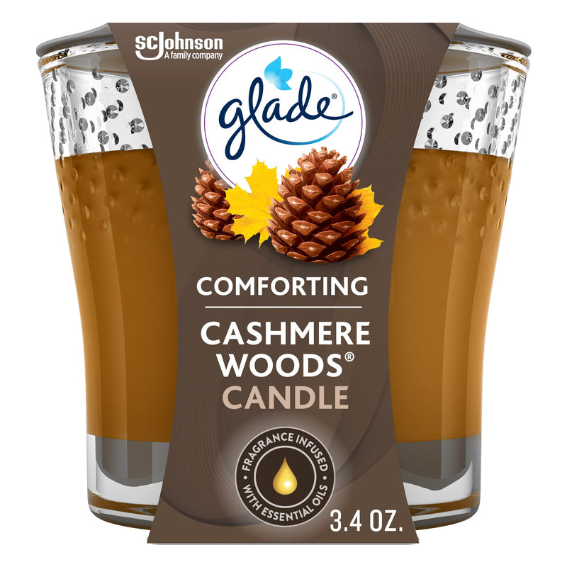 GLADE CANDLE CASHMERE WOOD-3.4oz (SKU