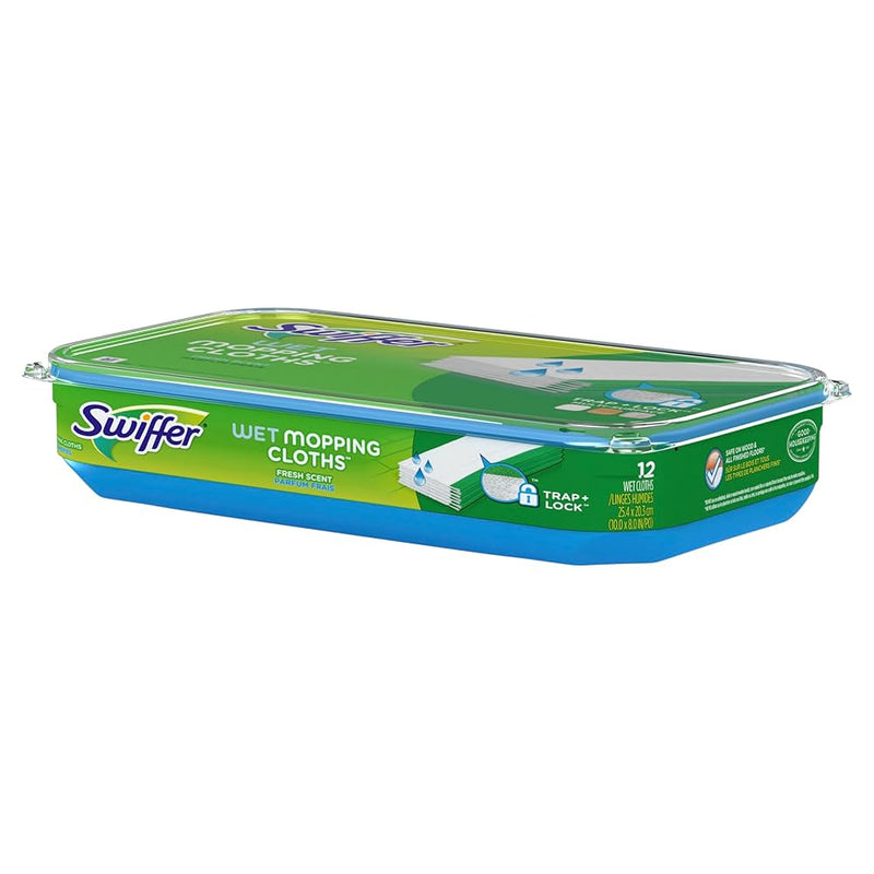 SWIFFER SWEEPER WET 12CT MOPPING CLOTH REFILL (SKU