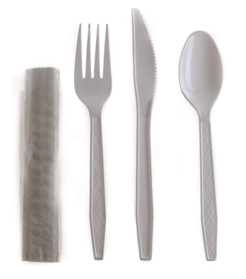 D4PCKWPP 4 PC MEAL KIT MEDIUM (FORK,KNIFE,SPOON,NAPKIN (500) (SKU