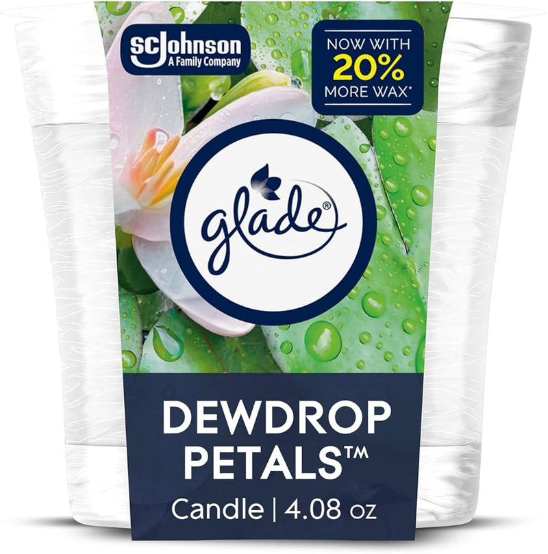 GLADE CANDLE-DREWDROP PETAL-4.08oz (SKU