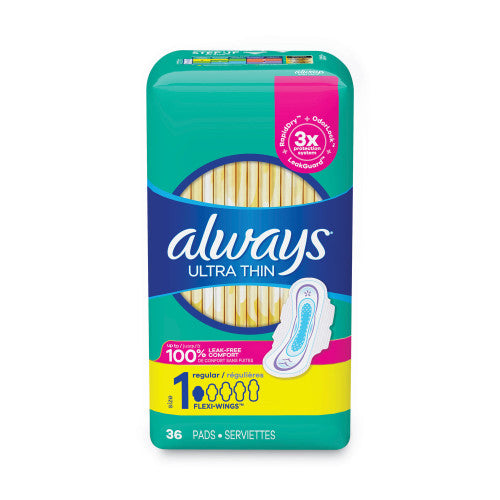 ALWAYS PADS #08322 36ct ULTRA THIN REG SIZE 1 (SKU #62223)