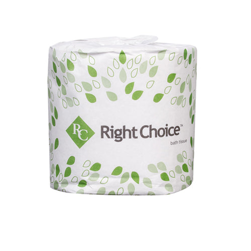 RIGHT CHOICE 2-PLY  BATHROOM TISSUE (96-ROLLS) #96500 (SKU #10076)