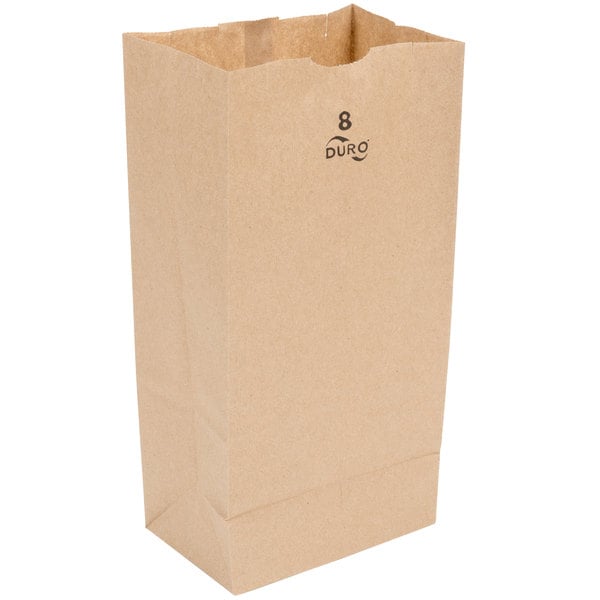 #8LB KRAFT DURO PAPER BAG (500) (SKU #60517)