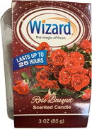 WIZARD SCENTED CANDLE 3oz/ROSE BOUQUET (SKU