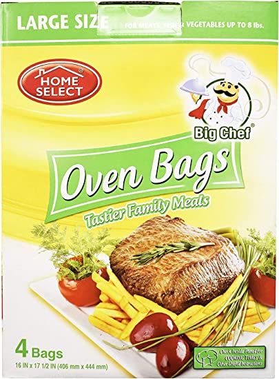 HOME #11442 OVEN BAGS 4CT LARGE SIZE (SKU #17760)