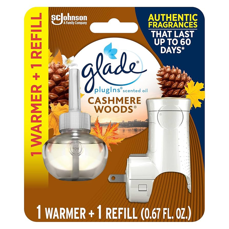 GLADE PLUG-IN/SCENTED OIL  CASHMERE WOOD #00379 (SKU #10365)