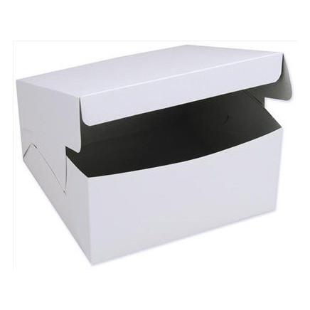 5.5X5.5X4 #4 WHITE CAKE BOX CHARLOTTE 250CT (SKU #70489)