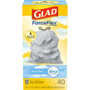 GLAD FORCEFLEX TALL KITCHEN DRAWSTRING FRESH CLEAN 13g 40CT (SKU