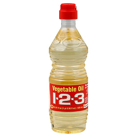 123 VEGETABLE COOKING OIL-24/16.9oz #00009 (SKU #84001)