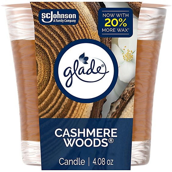 GLADE CANDLE CASHMERE WOOD-4.08oz (SKU