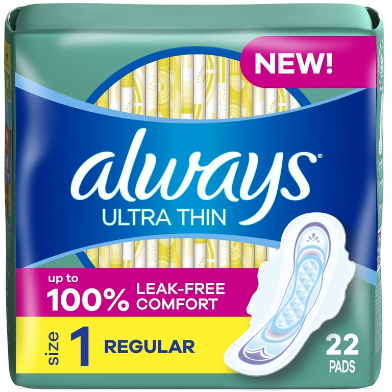 ALWAYS PADS #03339 -ULTRA THIN/DAYTIME- SIZE1/22ct (SKU #62206)