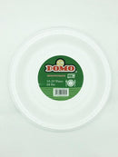 DOMO PLASTIC PLATE WHITE 10.25" 25CT #DM35618 (SKU #11799)