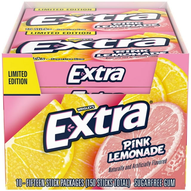 WRIGLEY EXTRA 15 STICK PINK LEMONADE (SKU