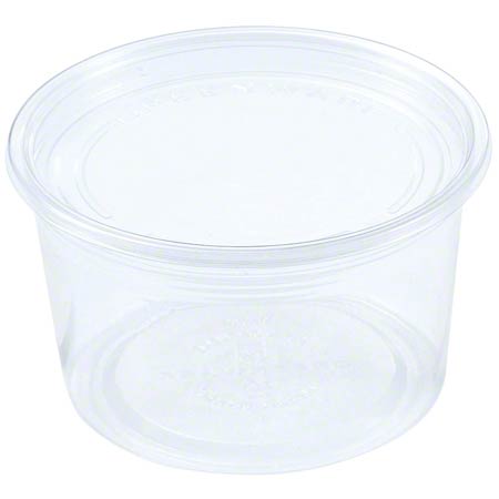 ALUR 16oz ROUND DELI CONTAINER CLEAR APET 500ct (SKU