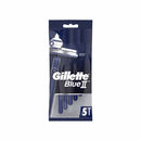 GILLETTE BLUE II 5CT CHROMIUM COATING (SKU