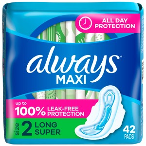 ALWAYS 42ct  MAXI-LONG SUPER SIZE4 #28159 (SKU #62226)