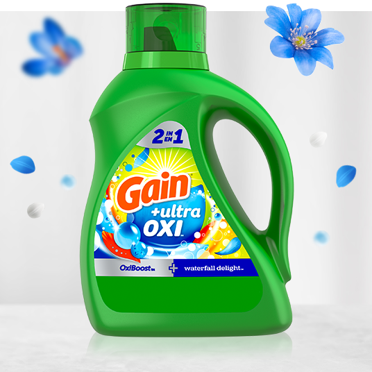 GAIN LIQ.DETERGENT-46oz ULTRA OXI (SKU