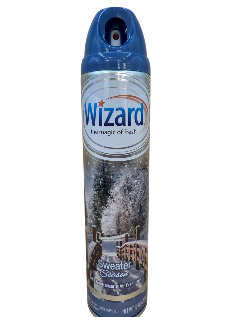 WIZARD 10oz AIR FRESHENER SPRAY-SWEATER SEASON. (SKU