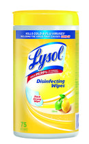 LYSOL WIPES-75ct CITRUS LEMON (SKU