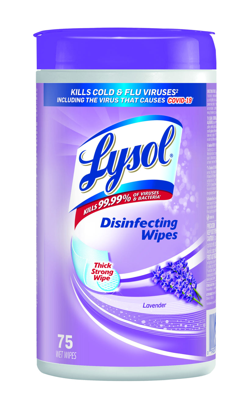 LYSOL WIPES-75ct LAVENDER (SKU