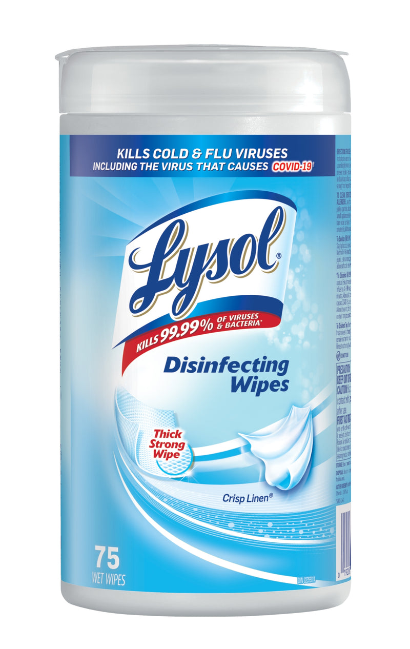 LYSOL WIPES-75ct CRISP LINEN (SKU