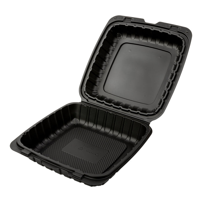 P99-BK 9x9x3 MINERAL FILLED PP HINGED CONTAINER 150CT (SKU