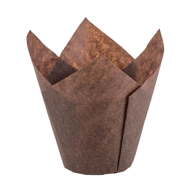 #N1J60183 175x50 BROWN TULIP BAKING CUP 2000CT (SKU #60371)