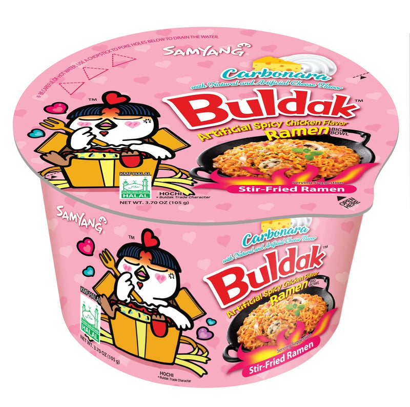 SAMYANG BULDAK BOWL 105g CARBONARA PINK  (SKU