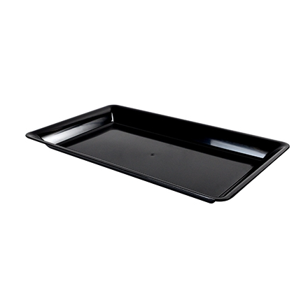 #SQ4616.BK FN 10x8 RECTANGULAR TRAY BLACK 25ct (SKU #70792)