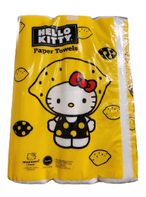 HELLO KITTY KITCHEN PAPER TOWEL 12 ROLLS (3 PACK) (SKU