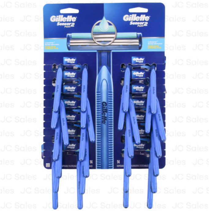 GILLETTE SENSOR 2 PLUS 28CT BOARD DISPLAY (SKU