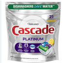 CASCADE DISHWASHER PODS LEMON SCENT 21CT (SKU