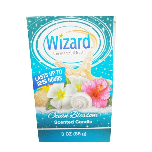 WIZARD SCENTED CANDLE 3oz/OCEAN BLOSSOM (SKU