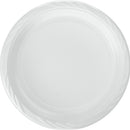 #PPP9-100 9" HEAVY WHITE PLASTIC PLATE (400ct) (SKU #70822)