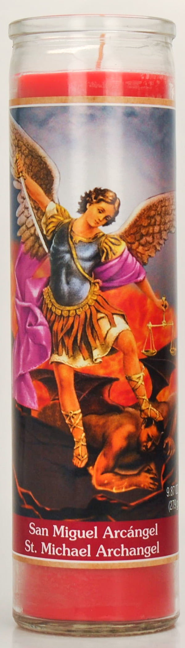MAGIC LIGHT CANDLE 8" SAN MIGUEL (SKU