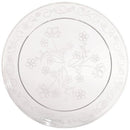 #306 6.25" CLEAR PLASTIC PLATE (20/12PC) (SKU #:60471)