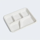 5 COMP BAGASSE SCHOOL LUNCH TRAY (200ct) (SKU