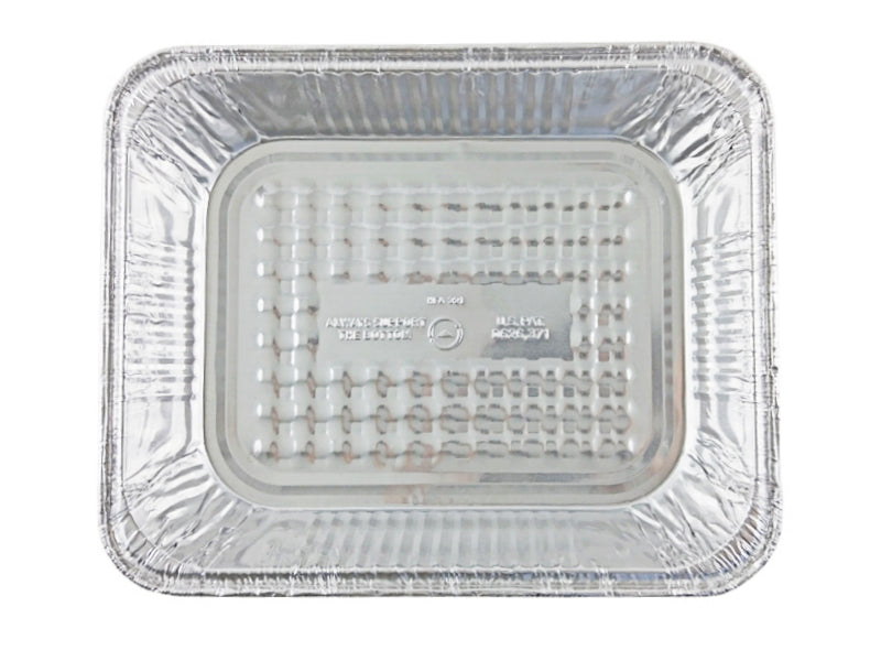 #ALU-1800 HALF SIZE DEEP ALUMINUM TRAY 100ct (SKU #70869)