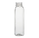 #PET12WH-32.5 BOTTLE SQUARE JUICE 12OZ SCREW CAP CLEAR PET WH 7.05 TALL 228CT (SKU #70331)