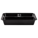#333B 32oz 3 COMP RECTANGULAR CONTAINER BLACK (150ct) (SKU #70747)