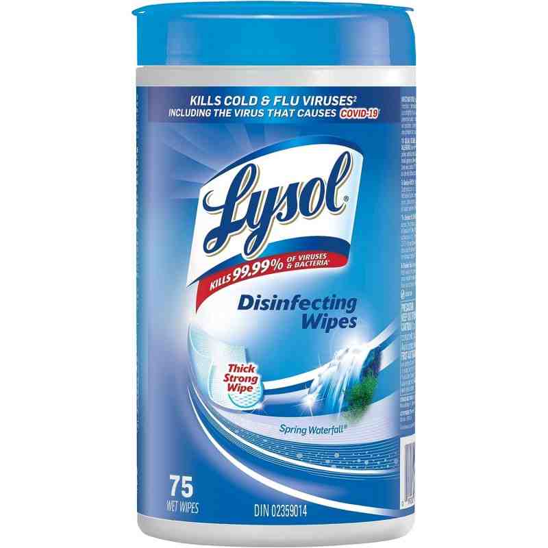 LYSOL WIPES-75ct SPRING WATERFALL (SKU