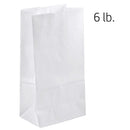 #6LB WHITE DURO PAPER BAG (500) (SKU #70608)