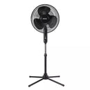 ZOOM 3-SPEED 16" STAND FAN, 5 BLADE/ TILTING HEAD & OSCILLATION (SKU