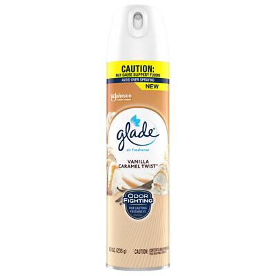 GLADE AIR FRESHENER SPRAY-8.3oz  VANILLA CARAMEL TWIST (SKU