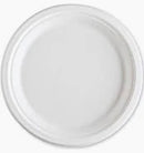 #RP09W WHITE SUGARCANE PLATE 9" 500CT (SKU #60422)