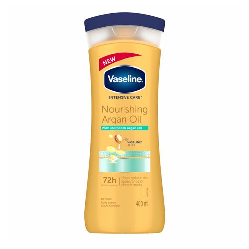 VASELINE MOISTURE LOTION-400ml/NOURISHING ARGAN OIL (SKU