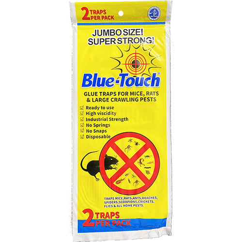 BLUE TOUCH #32216 2PK JUMBO MICE&RAT GLUE BOARD (SKU #10027)