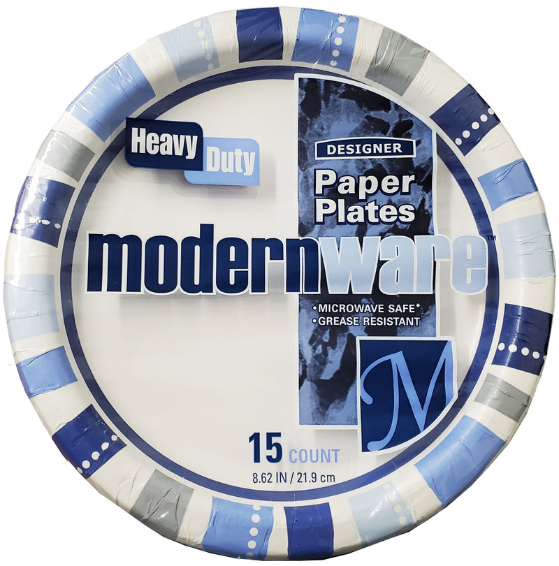 MODERN #75179 COATED PAPER PLATE 15CT 9 IN. (SKU #10198)